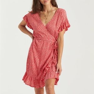 Billabong, wrap, dress, size large